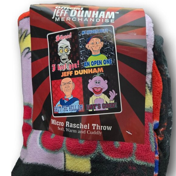 Jeff Dunham Official Merchandise 50"x60" Micro Raschel Character Throw Blanket - Picture 1 of 5